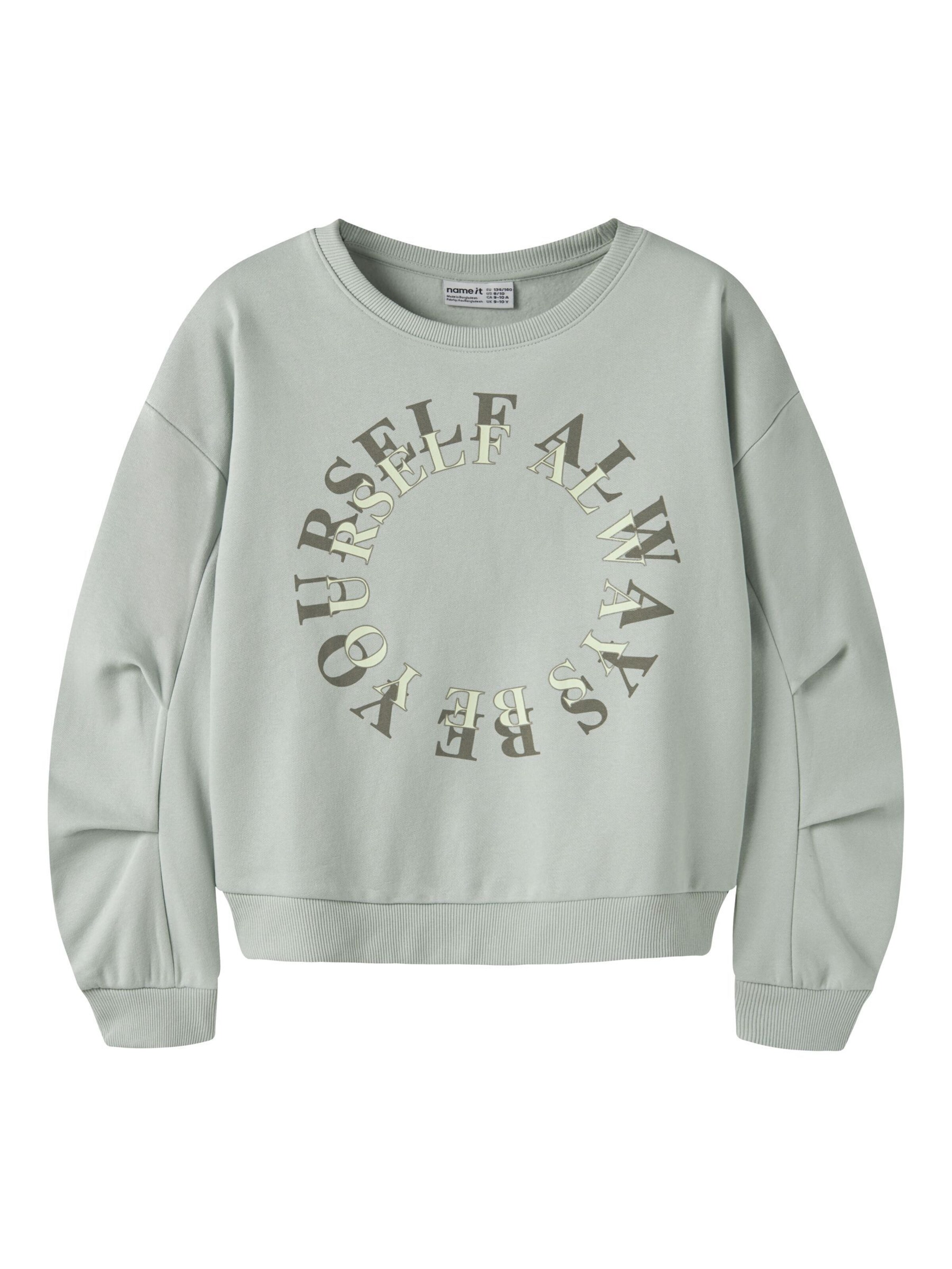NAME IT Sweatshirt i grøn: forside