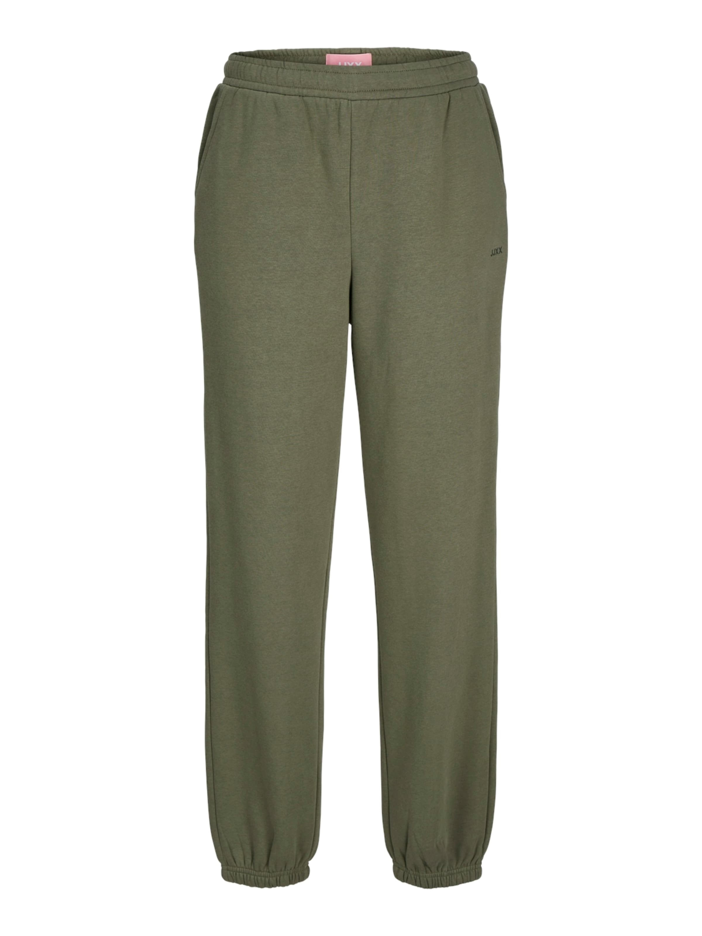 Pantaloni 'JXAbbie' de la JJXX pe verde: față