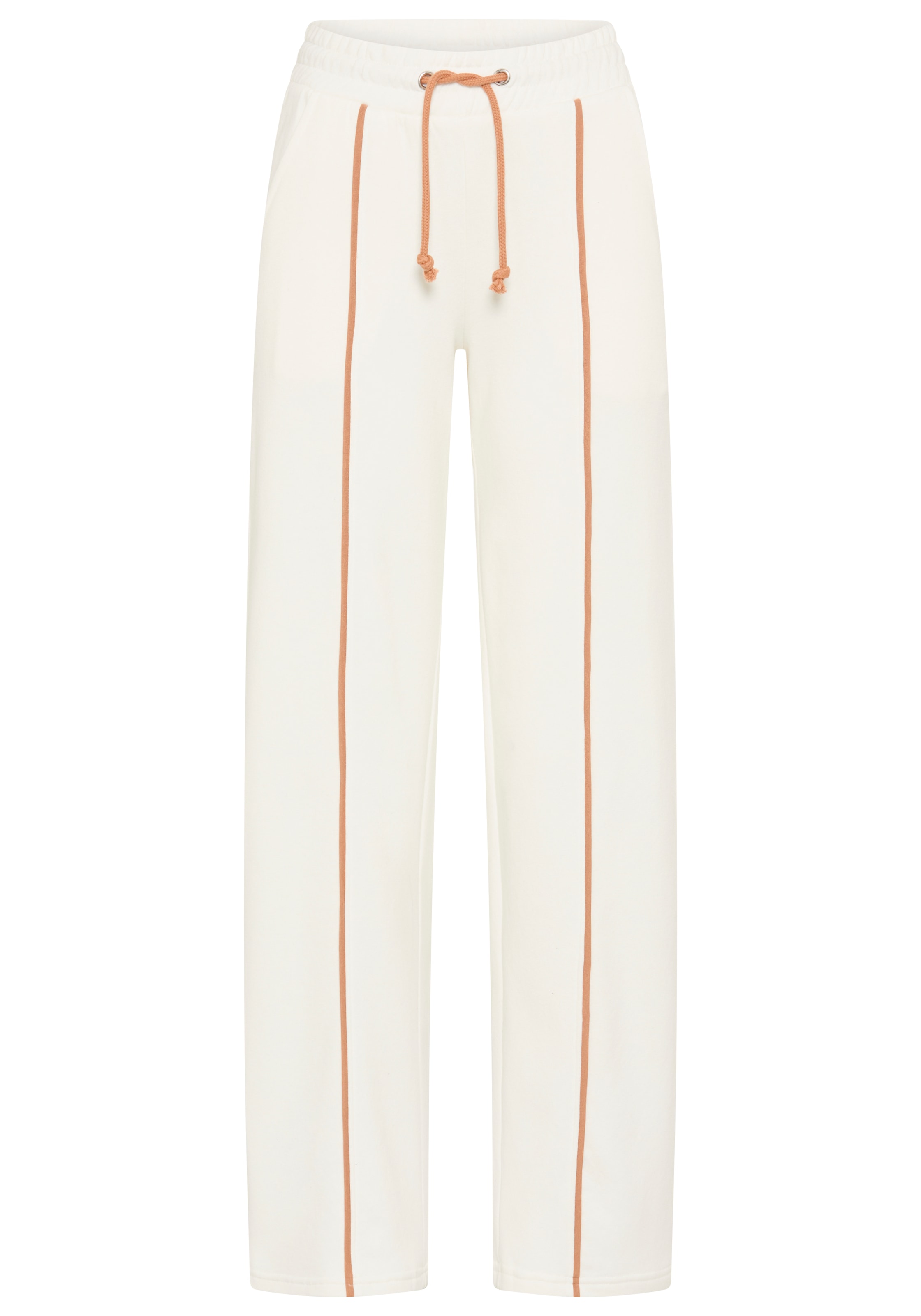 LAURA SCOTT Pants in Ochre / White, Item view