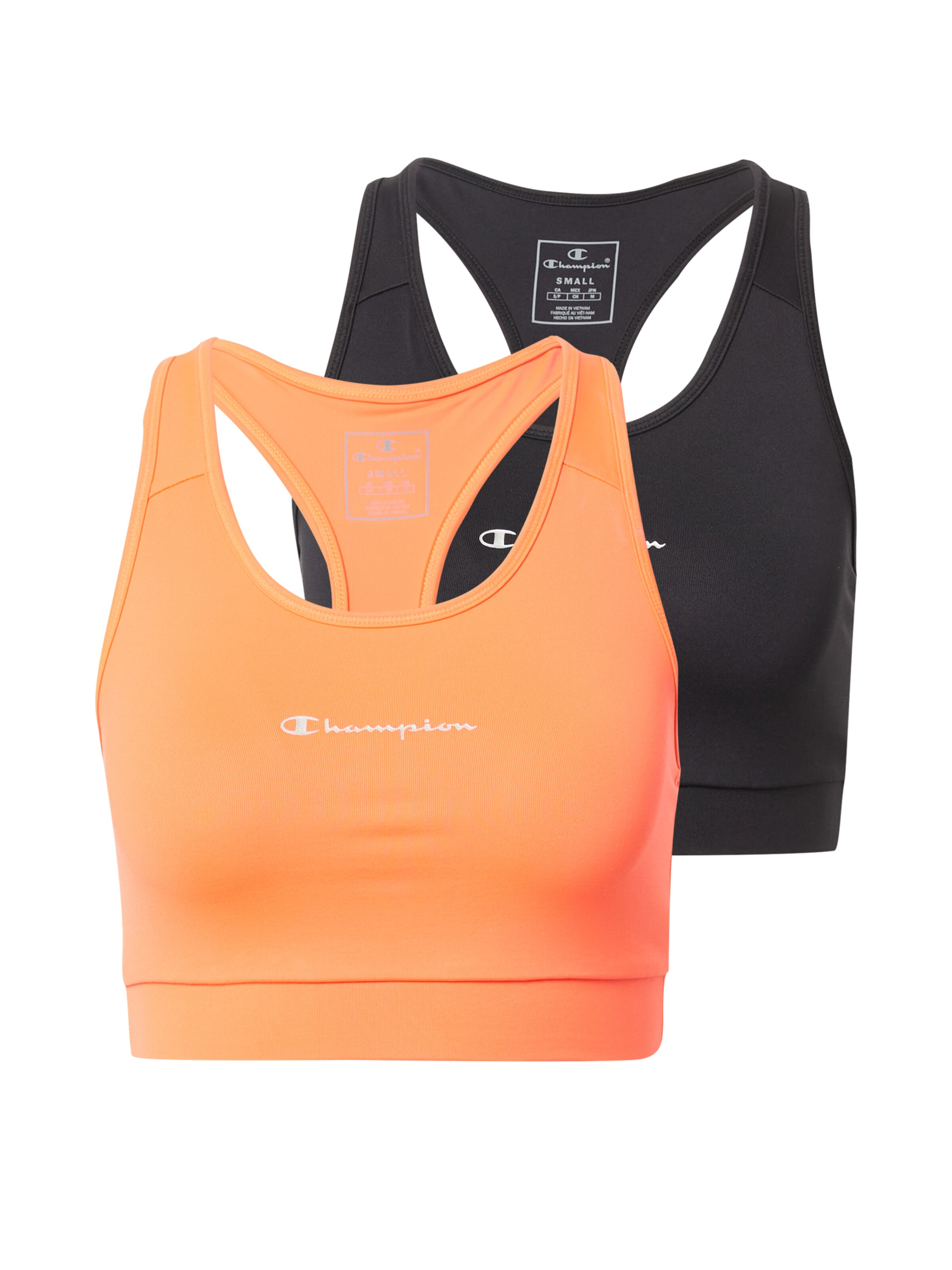 Champion Authentic Athletic Apparel - Soutien Bustier Soutien de desporto em laranja: frente