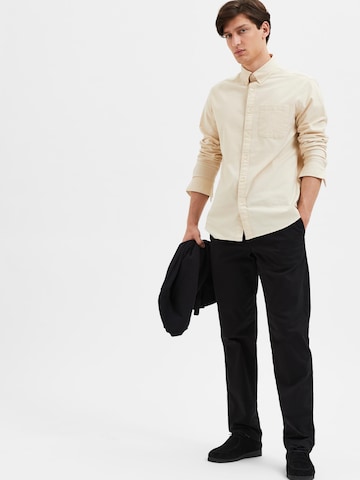 SELECTED HOMME Regular Chino Pants 'New Miles' in Black