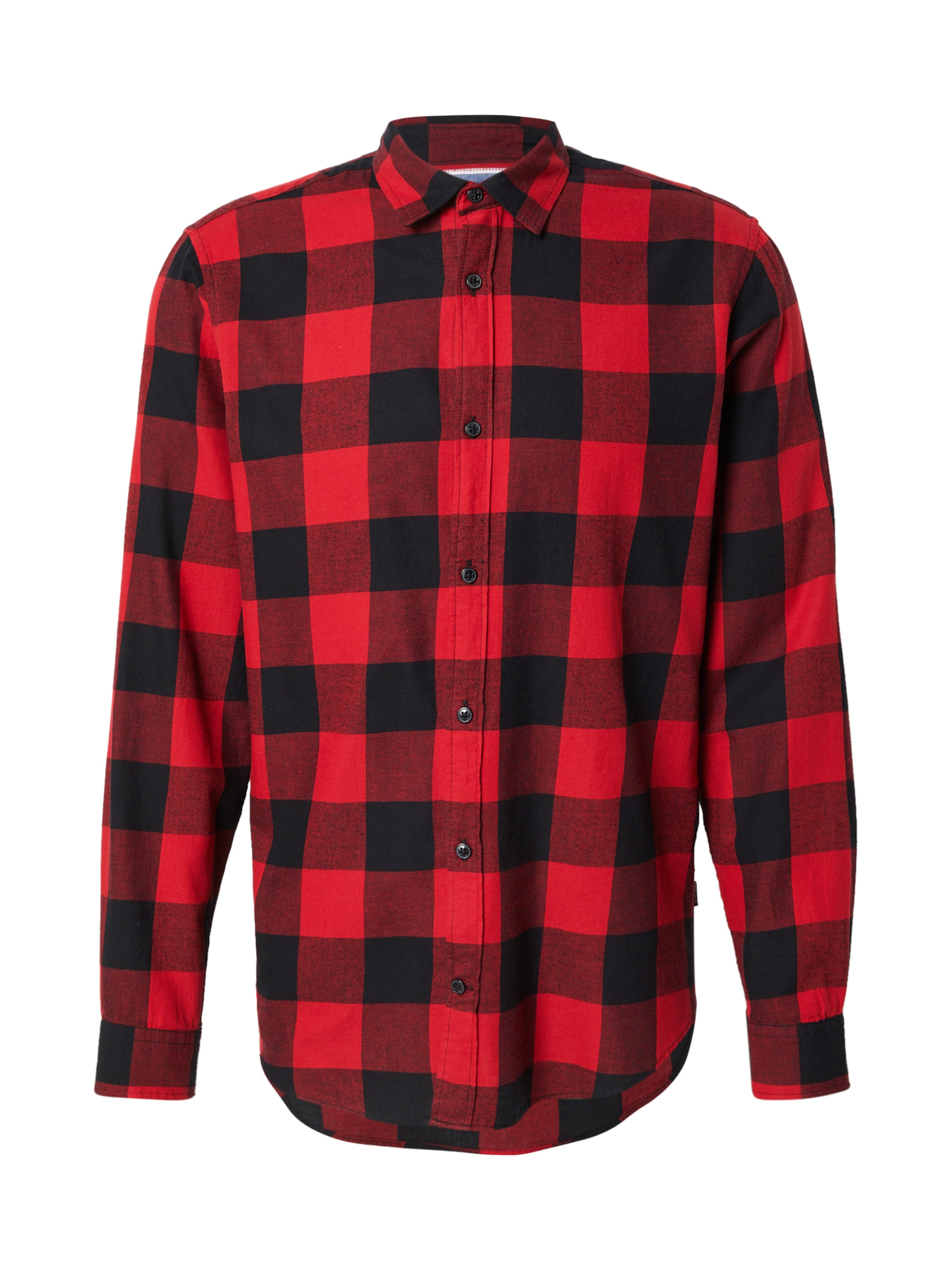 JACK & JONES - Ajuste regular Camisa 'Gingham' en rojo: frente