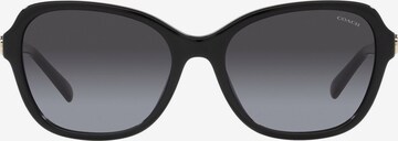 COACH Sonnenbrille in Schwarz