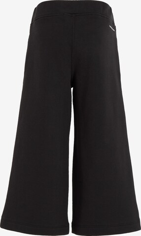 Calvin Klein Jeans Wide Leg Hose in Schwarz