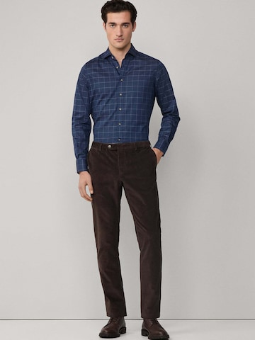 Hackett London Slim Fit Hemd in Blau