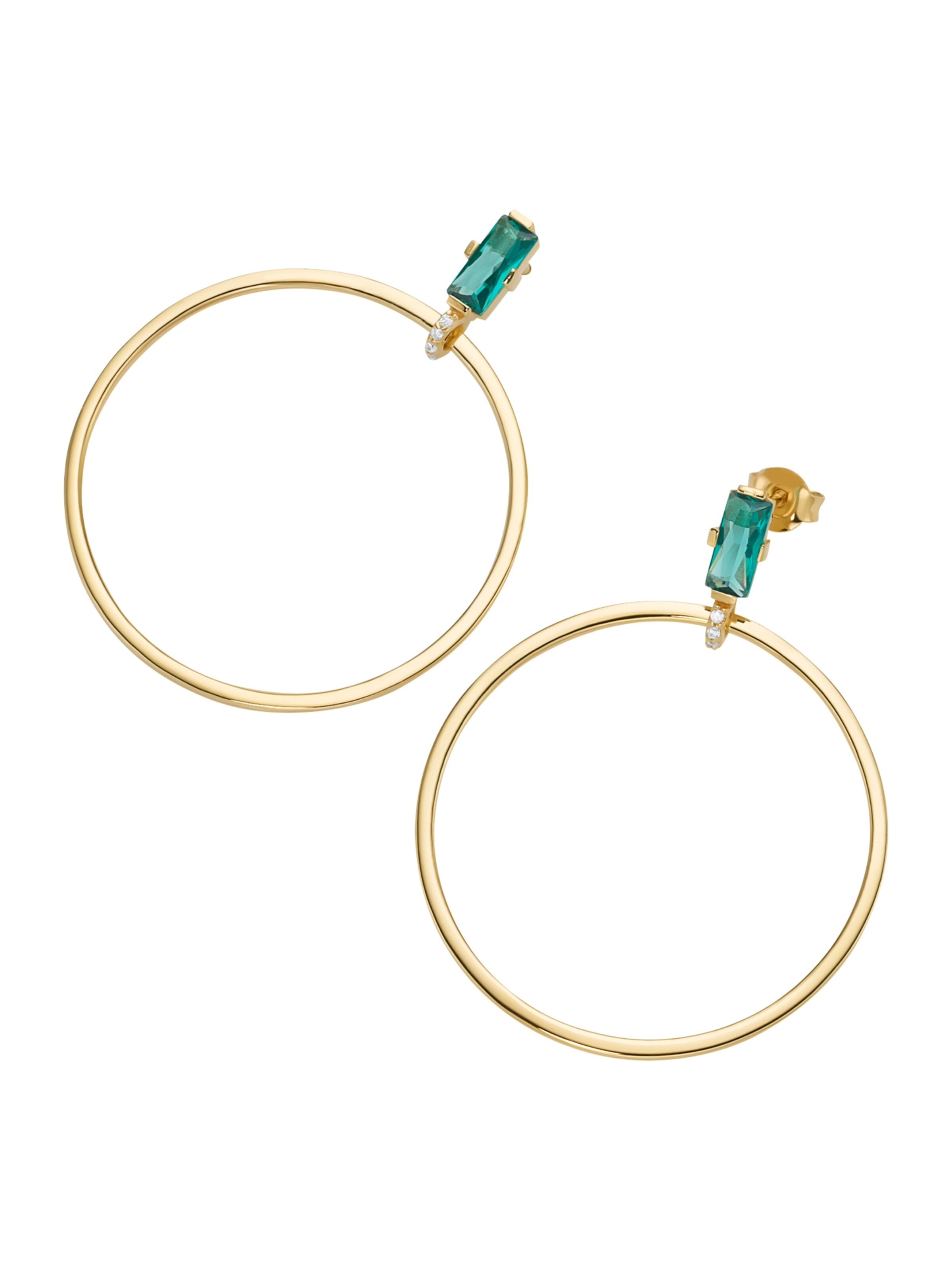 Giorgio Martello Milano Earrings in Green: front