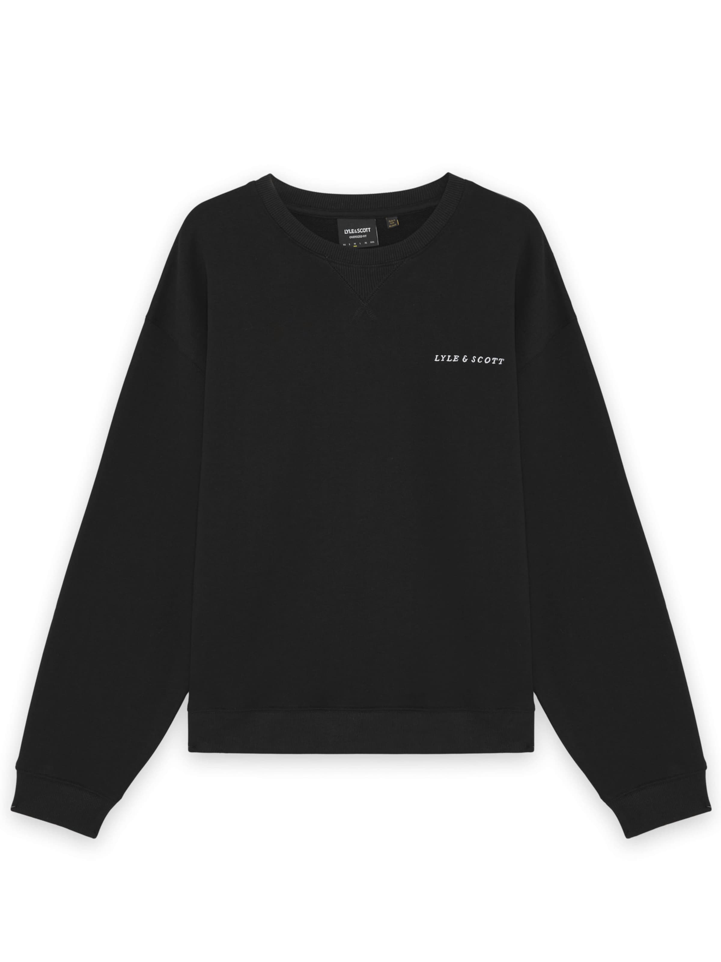 Lyle & Scott Sweatshirt in Black: front