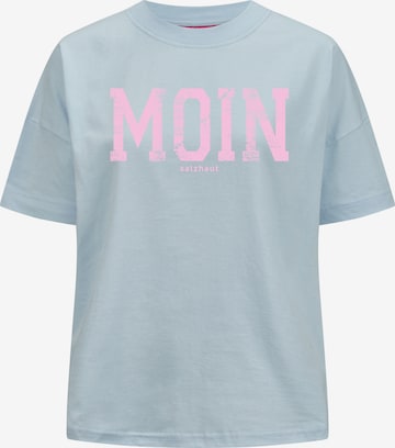 salzhaut Shirt 'LEEV-MOIN' in Blauw: voorkant