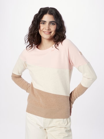 Ragwear Sweatshirt 'JOHANKA' i beige: framsida