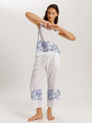 Hanro Pajama shirt ' Liz ' in White
