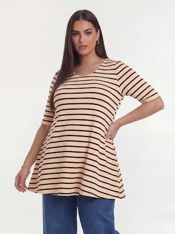 YOEK Tunika in Beige: Vorderseite