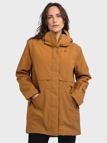 Schöffel Winterparka 'Malkay' in Braun: Vorderseite