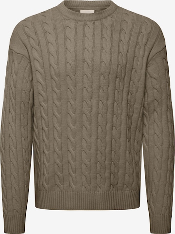 !Solid Sweater 'SDMalcolm' in Brown: front