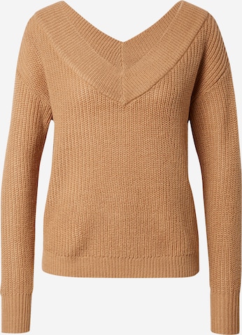 ONLY Sweter 'MELTON' w kolorze brązowy: przód