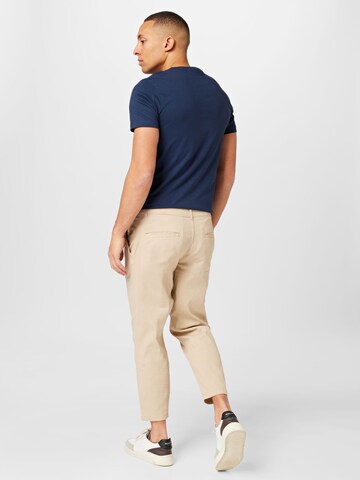 JACK & JONES regular Bukser med lægfolder 'Bill Rico' i beige