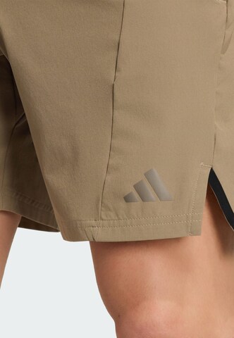 Regular Pantalon de sport 'Designed for Training Workout' ADIDAS PERFORMANCE en beige