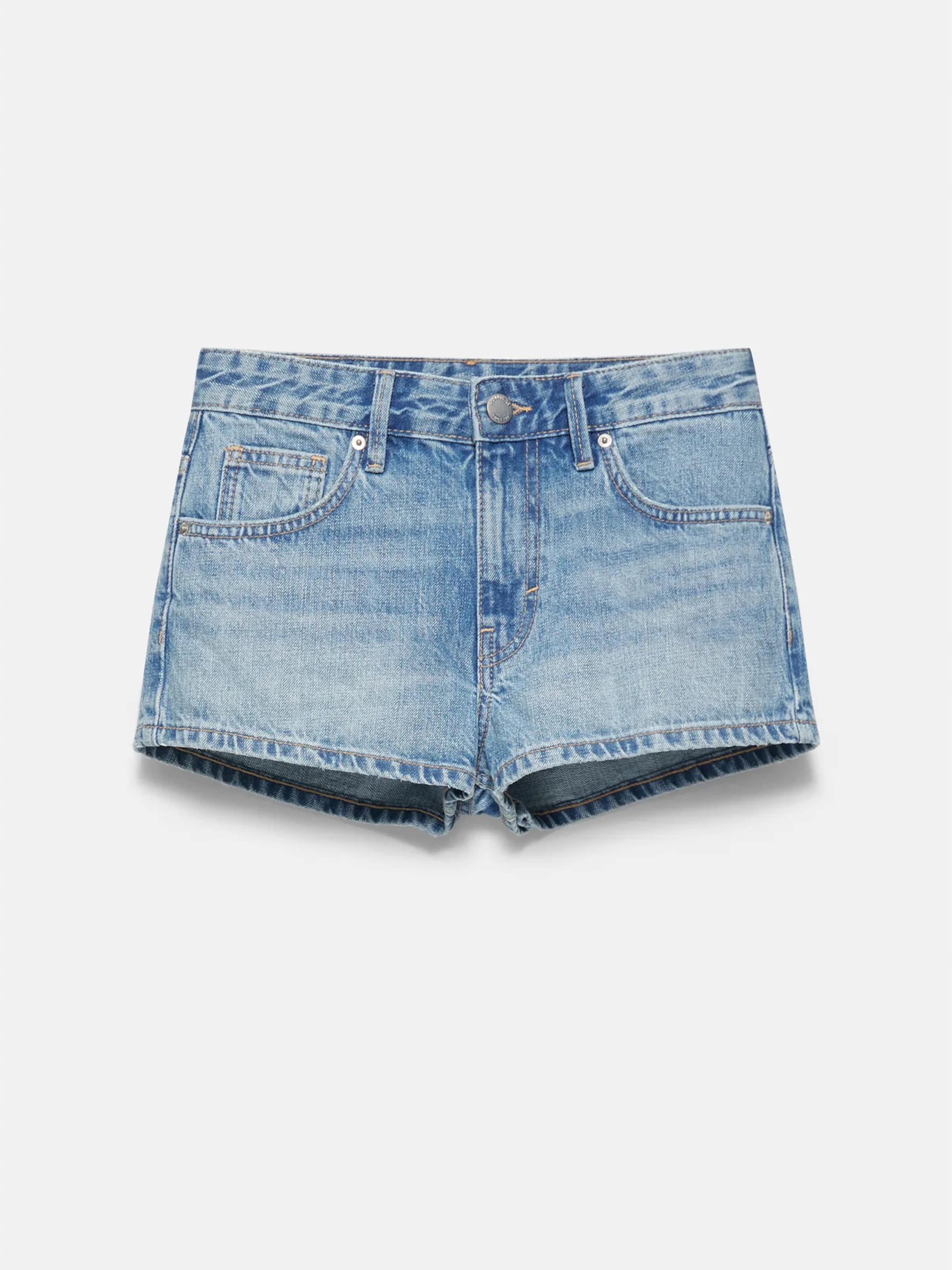 Slimfit Jeans de la Pull&Bear pe albastru: față