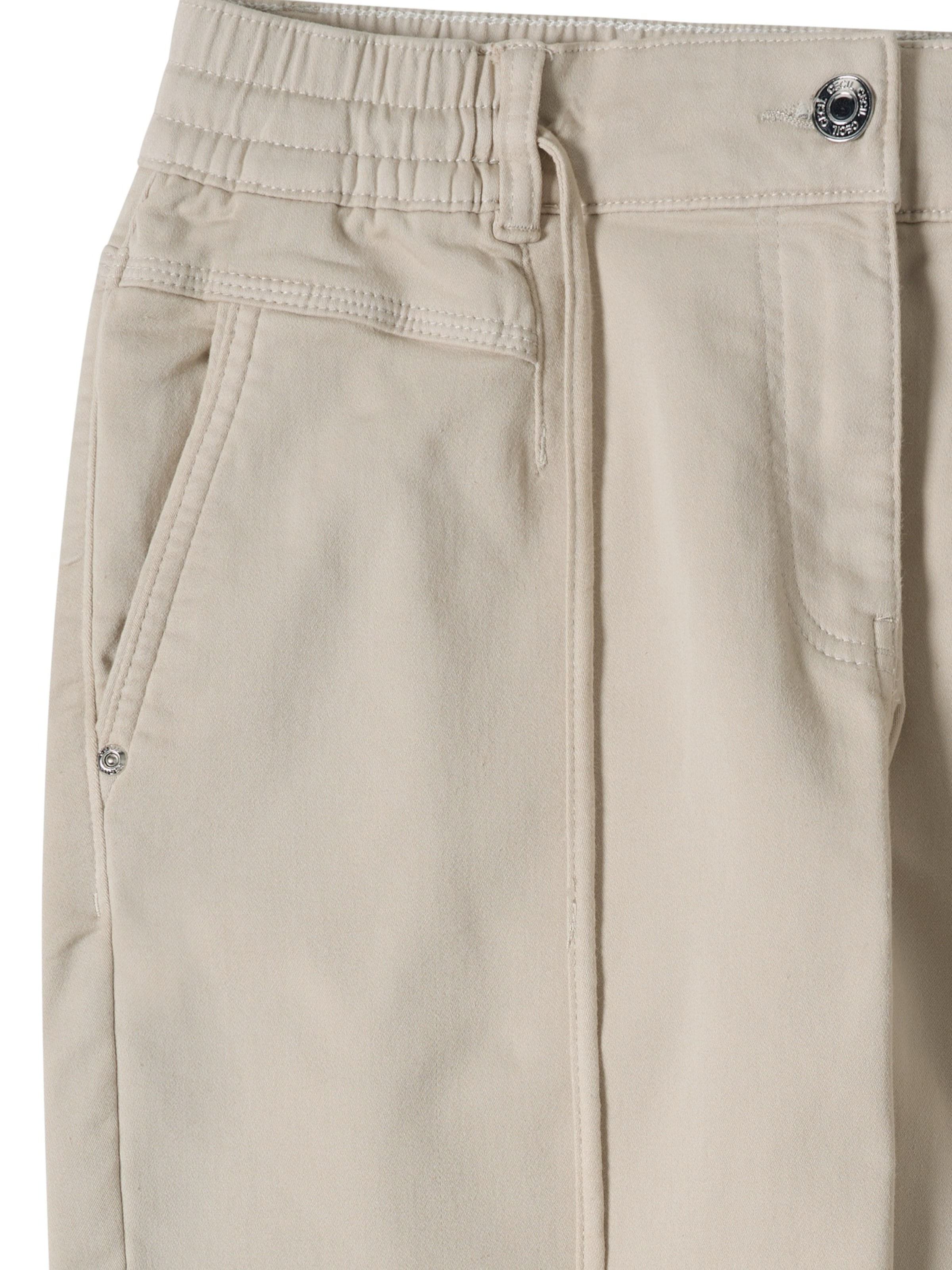 CECIL Zúžený Kalhoty se sklady v pase 'Chelsea' – béžová
