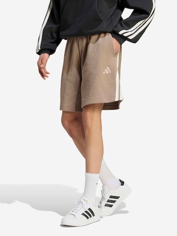 žalia ADIDAS SPORTSWEAR Plačios klešnės Sportinės kelnės: priekis