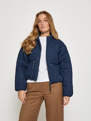 DESIRES Talvitakki 'Ivory' värissä sininen: etupuoli