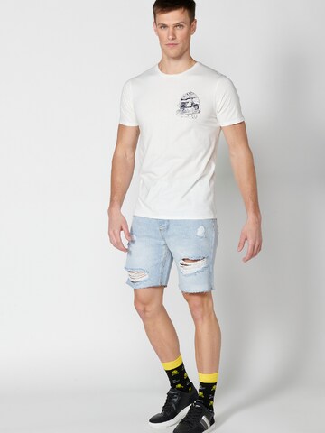 KOROSHI T-Shirt in Weiß