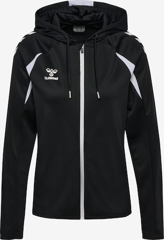 Veste de survêtement Hummel en noir : devant
