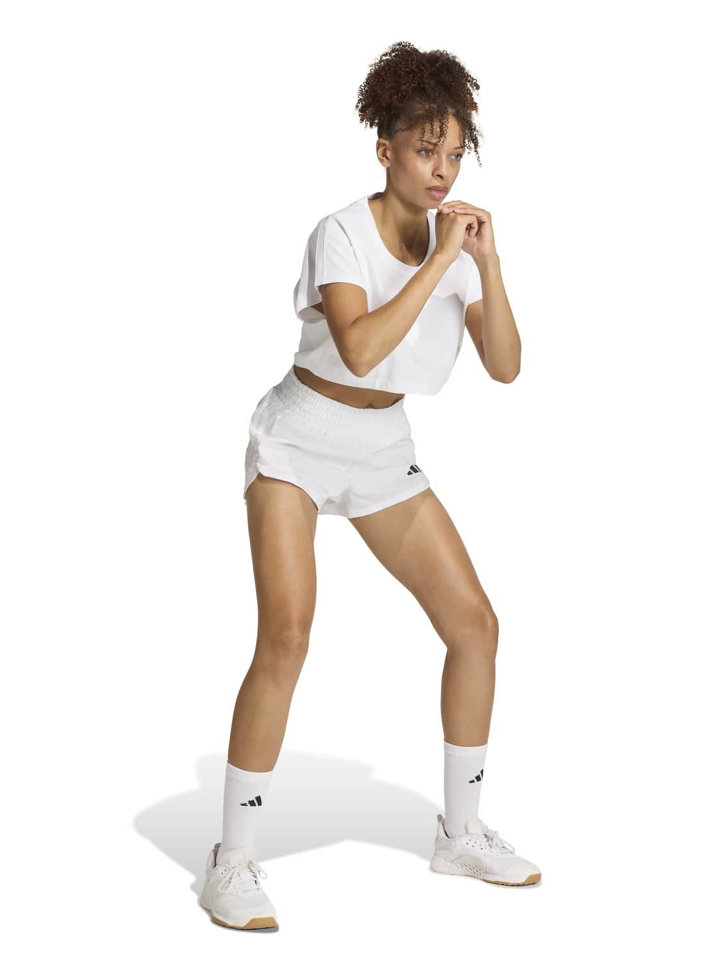 ADIDAS PERFORMANCE Regular Sports trousers 'PACER' in White: front