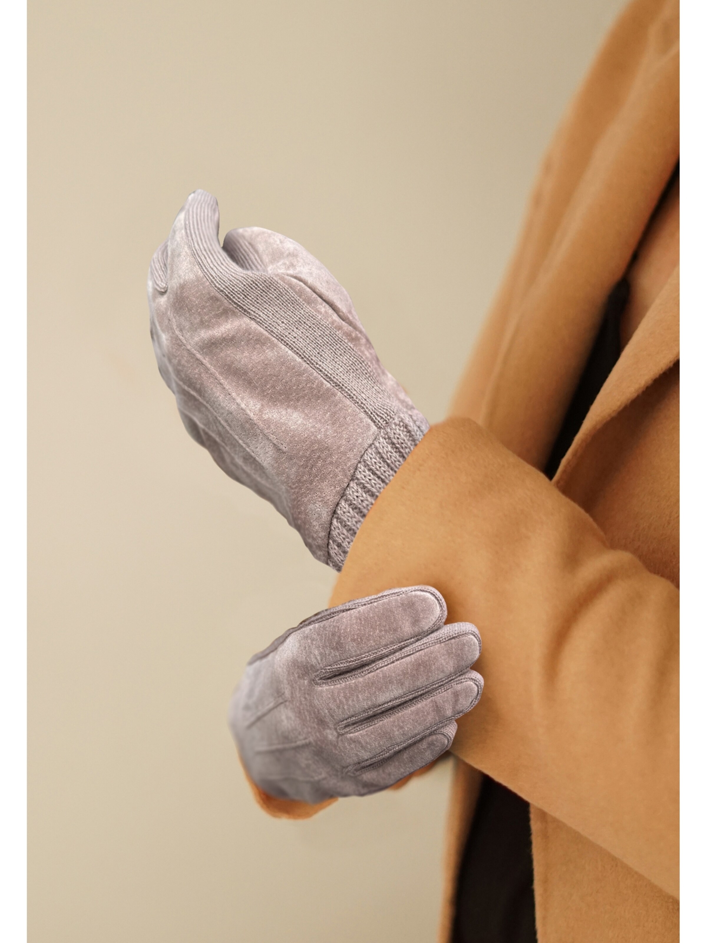 KESSLER Full Finger Gloves 'LIV' in Grey