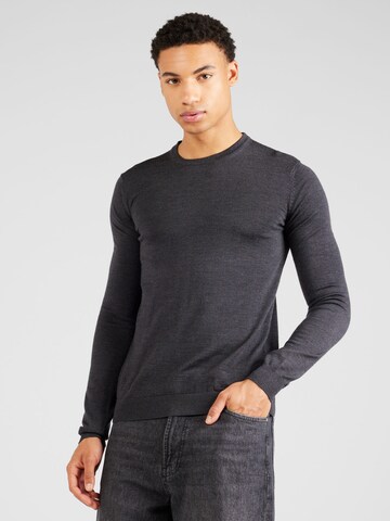 HUGO - Pullover 'San Cedric' em cinzento: frente