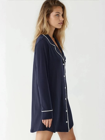 Chemise de nuit 'Lounge-Kleider' Hiccup en bleu