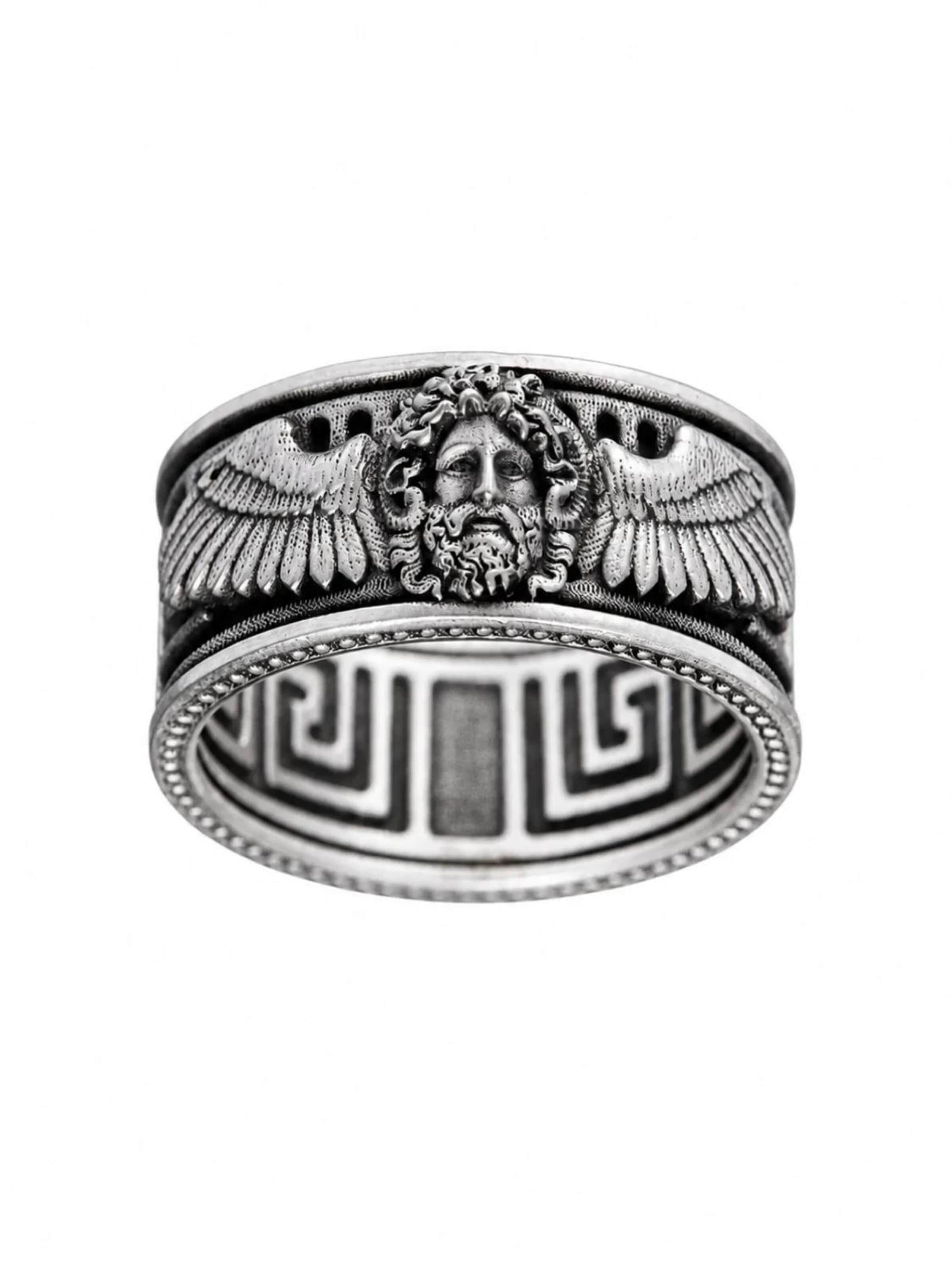 Bague 'ZEUS - GREEK GOD' REYTEL en argent : devant