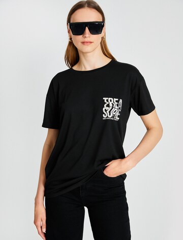 Koton Shirt in Zwart: voorkant
