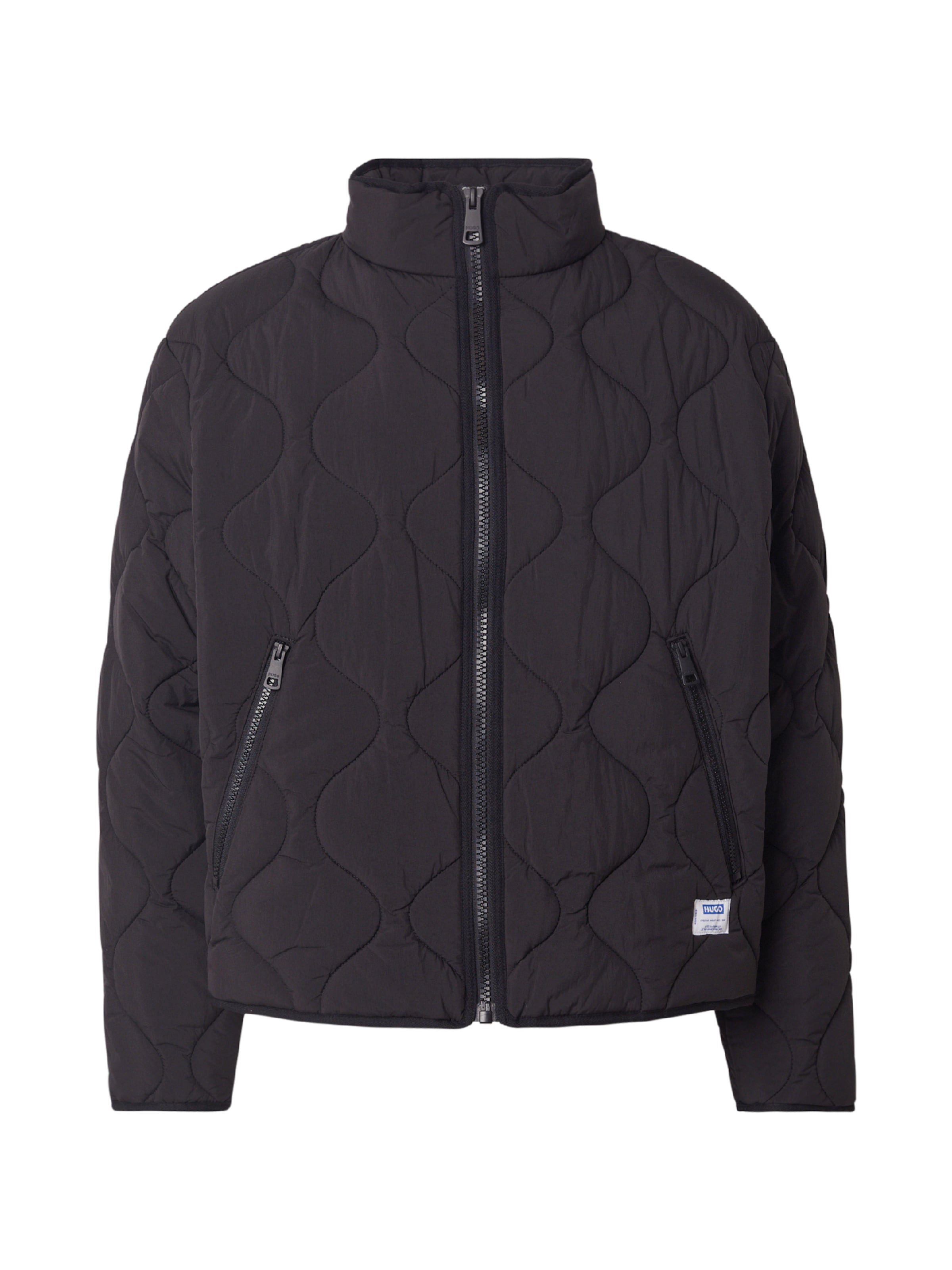 HUGO Prehodna jakna 'Boco' | črna barva: sprednja stran