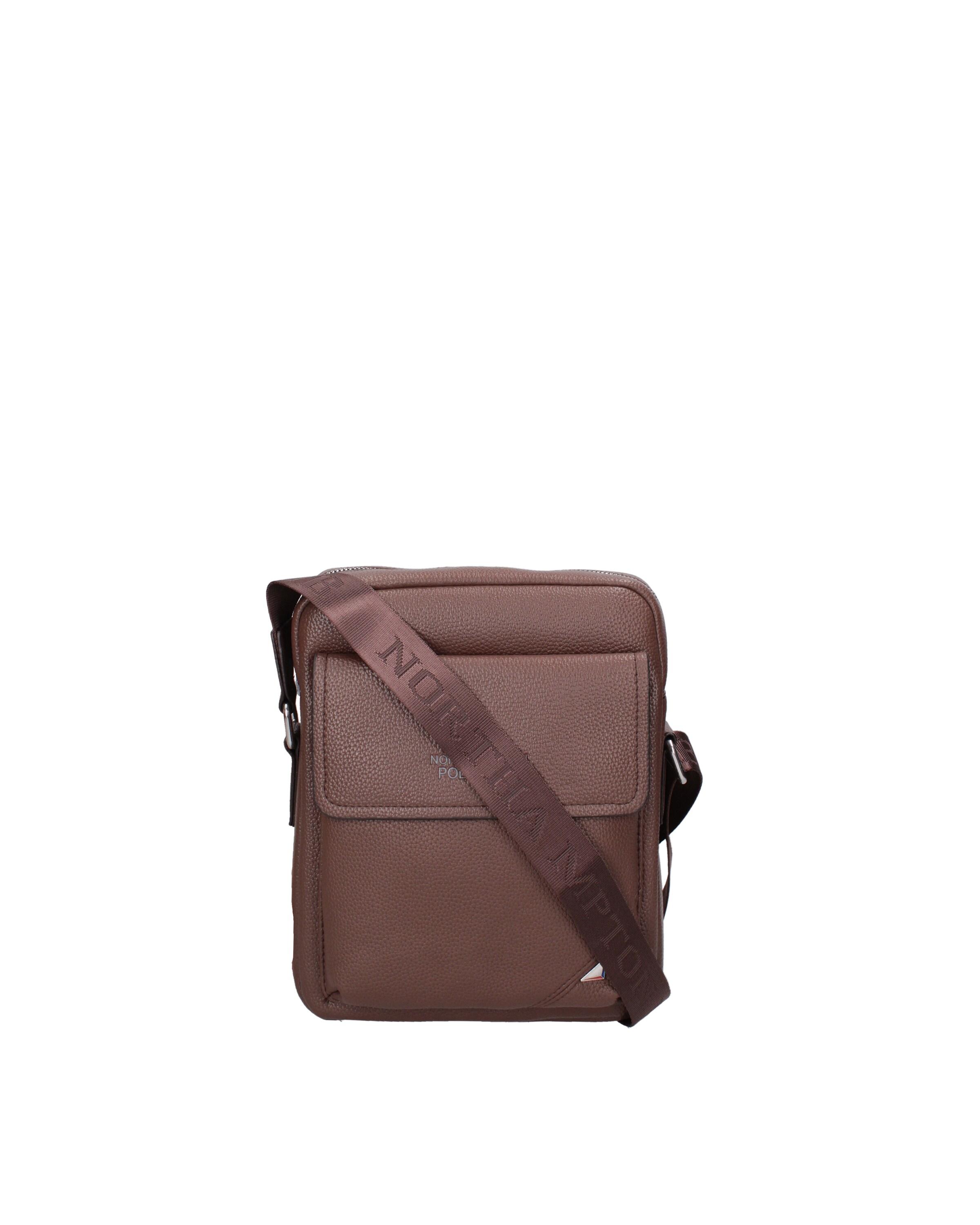 Borsa a tracolla di Northampton Polo Club in marrone: frontale