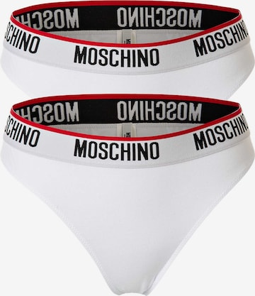 Slip MOSCHINO en blanc : devant