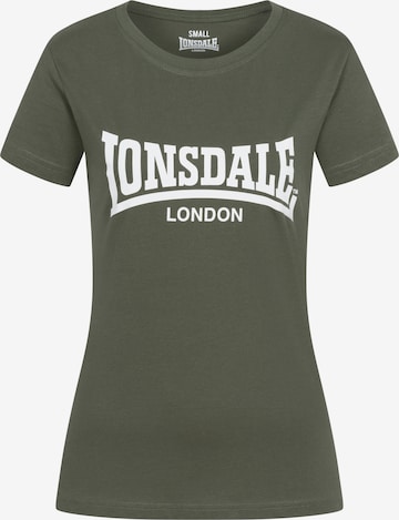 LONSDALE Paita 'CARTMEL' värissä vihreä: etupuoli