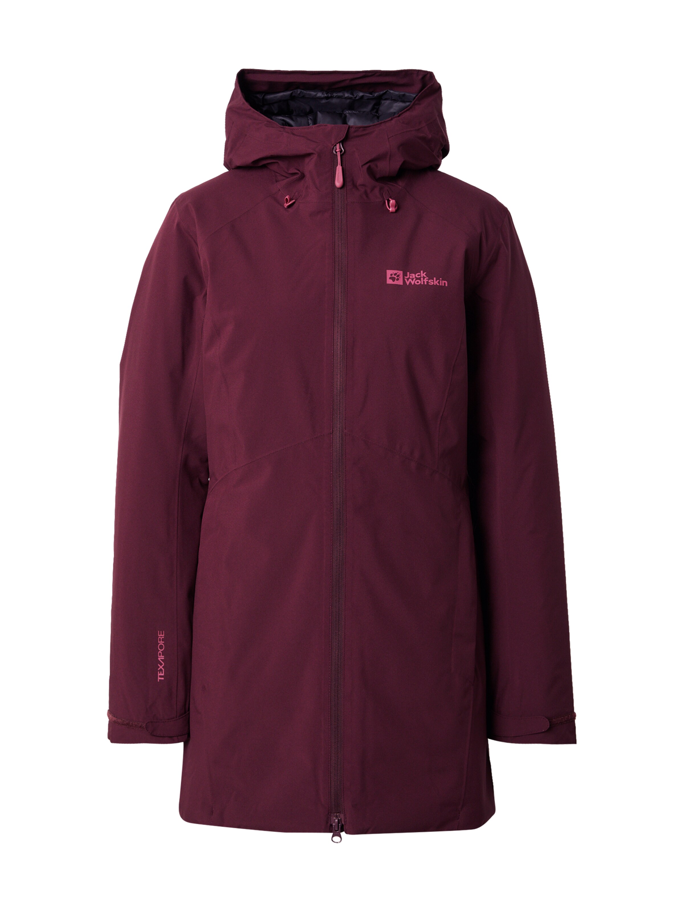 Veste outdoor 'HEIDELSTEIN' JACK WOLFSKIN en rouge : devant