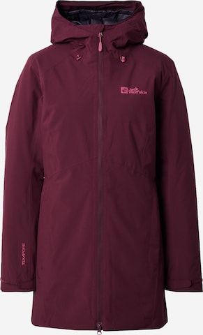 JACK WOLFSKIN Vabaajajope 'HEIDELSTEIN', värv punane: eest vaates