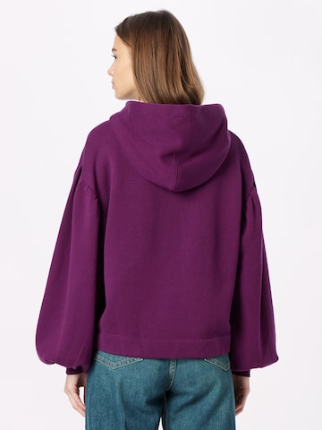 LEVI'S ® Sweatshirt 'Akane Rusched Hoodie' in Lila