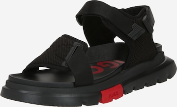 HUGO Red Sandal 'Ryany' i svart: framsida