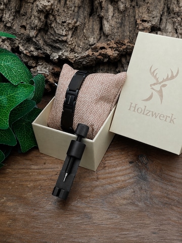 Braccialetto 'SCHILFSEE' di Holzwerk in nero
