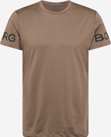 T-Shirt fonctionnel BJÖRN BORG en marron : devant