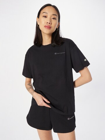 Champion Authentic Athletic Apparel T-Shirt in Schwarz: Vorderseite