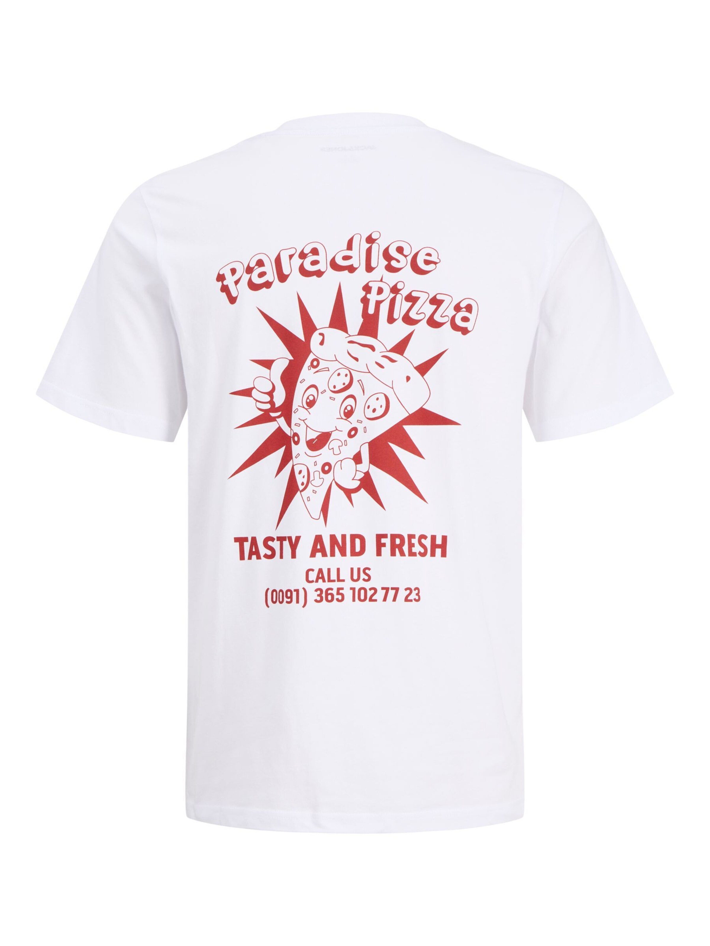 T-Shirt 'JJBrewy' JACK & JONES en blanc