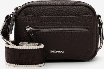Emily & Noah Skuldertaske 'Heidi ' i brun: forside