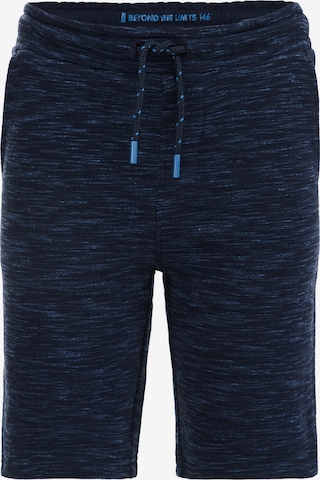 WE Fashion Slimfit Broek in Blauw: voorkant