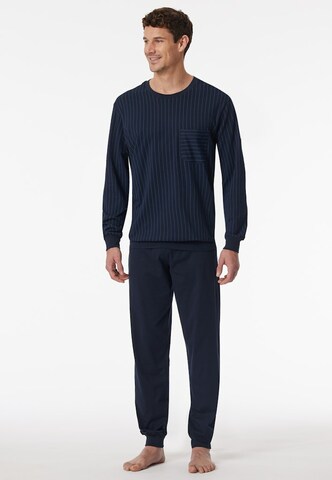Pigiama lungo 'Comfort Essentials' di SCHIESSER in blu