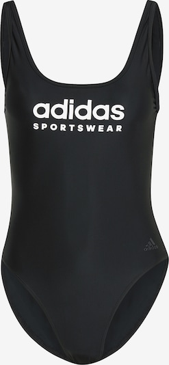 ADIDAS SPORTSWEAR Kopējais sporta peldkostīms 'Sportswear U-Back', krāsa - melns / balts, Preces skats