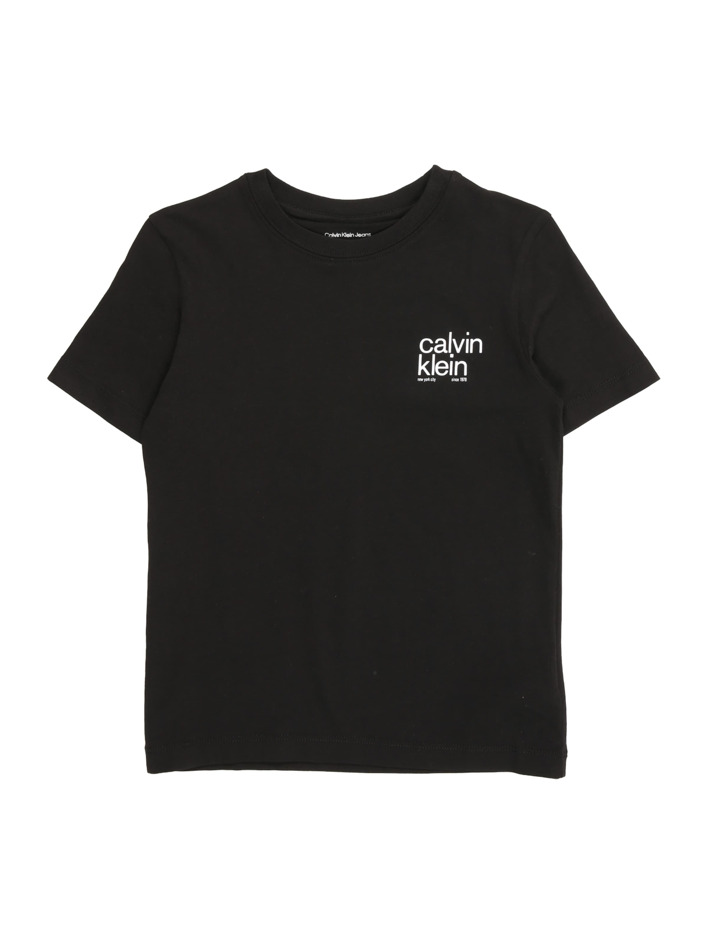 Calvin Klein Jeans Tričko – černá: přední strana