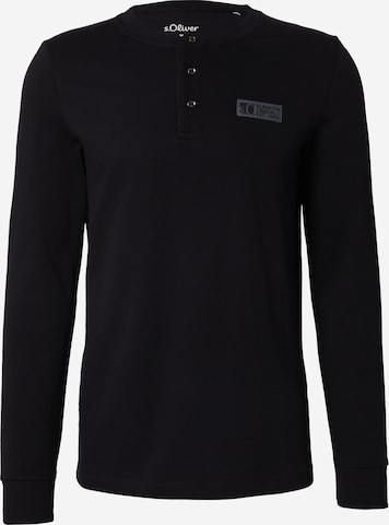 juoda s.Oliver Marškinėliai: priekis